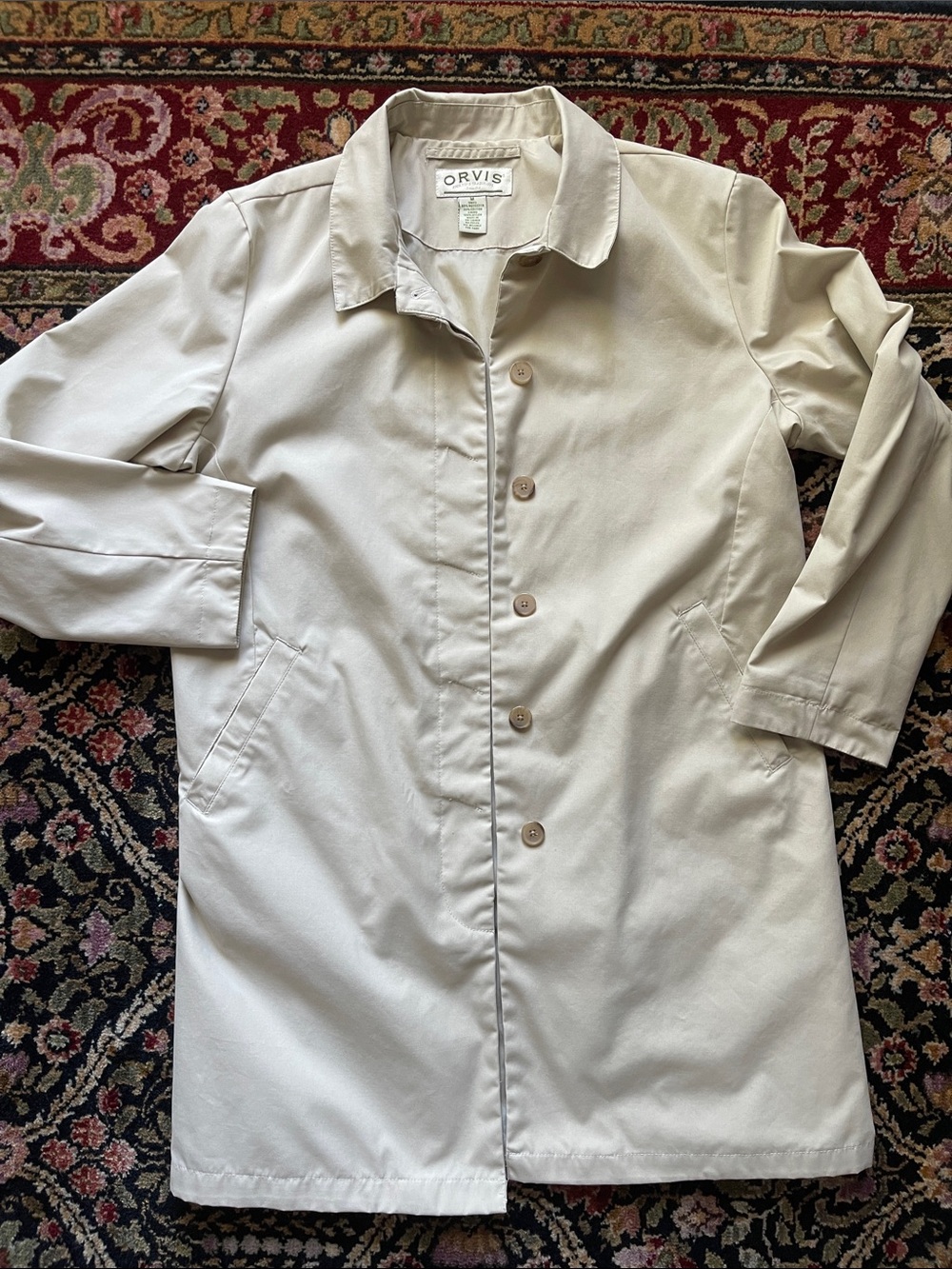 Orvis trench coat M